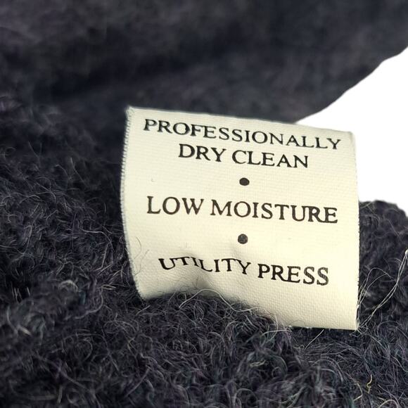 Hart Schaffner Marx Crew Neck Sweater 100% Alpaca Charcoal Gray Men's Size XL - Picture 6 of 6